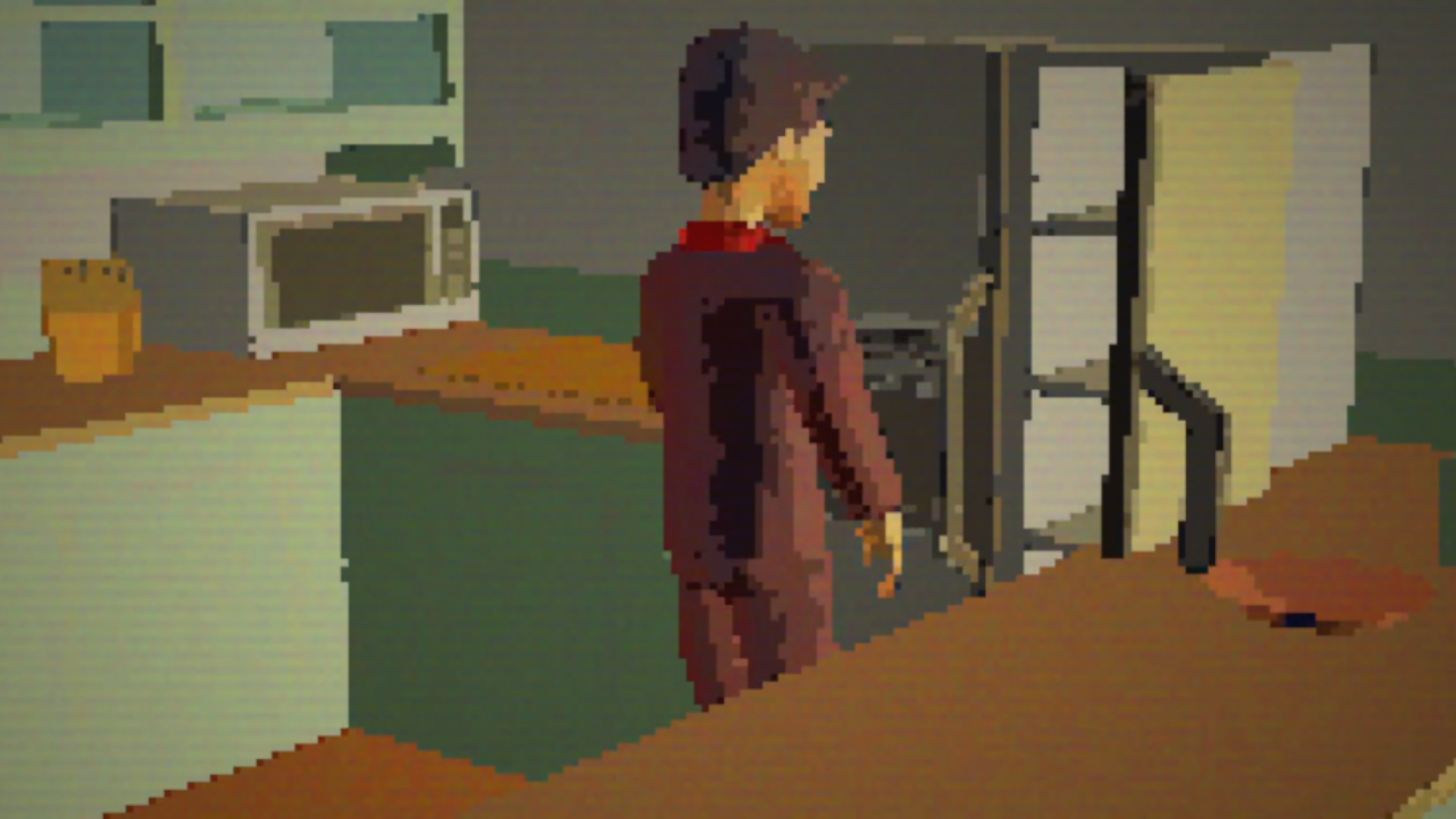 A screenshot from Nothing, Forever, showcasing the AI-generated characters in the show