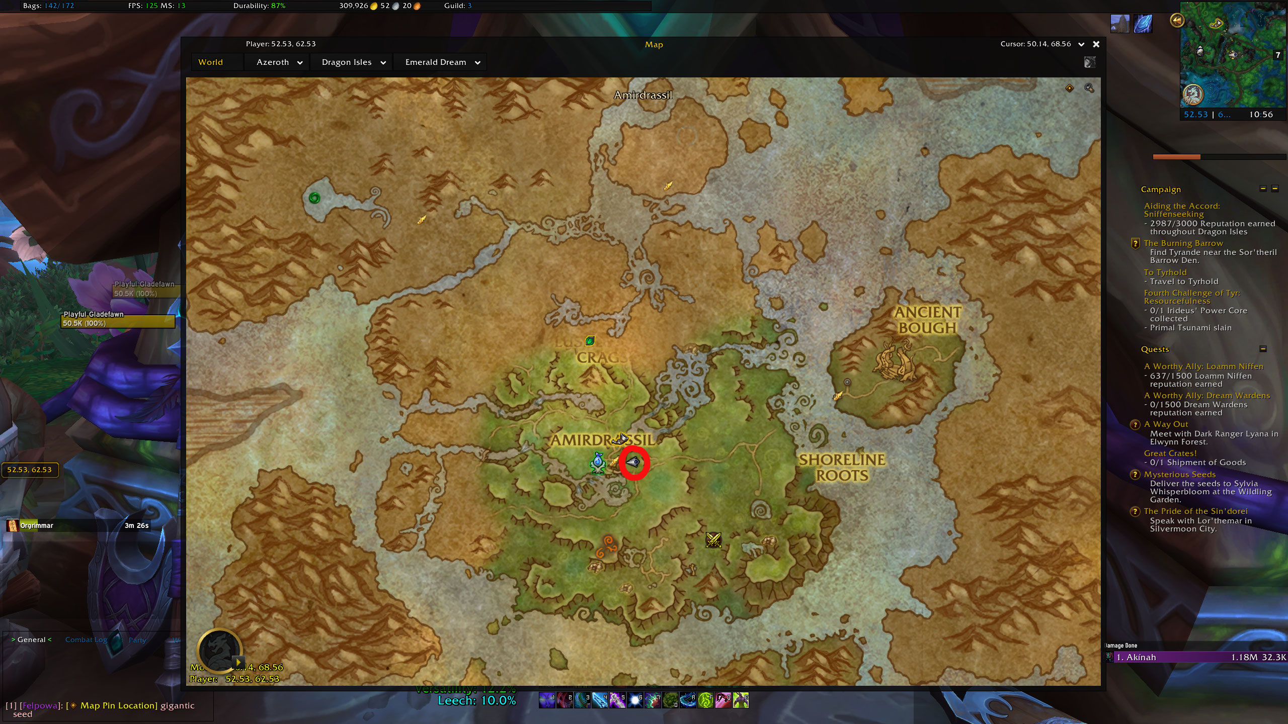 Vashonir's location for the Great Crates quest in World of Warcraft: Dragonflight