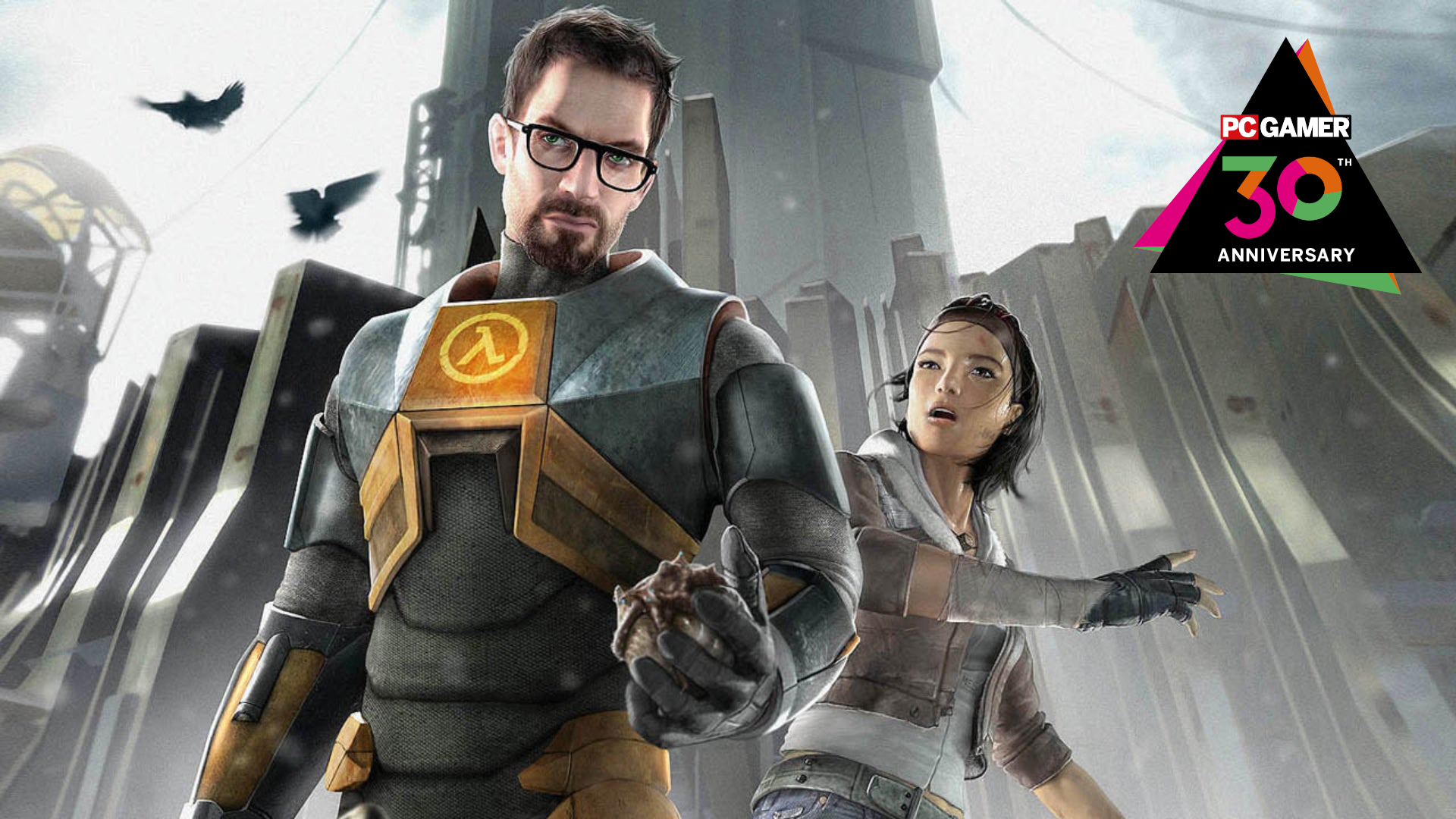 Gordon Freeman and Alyx Vance in Half-Life 2