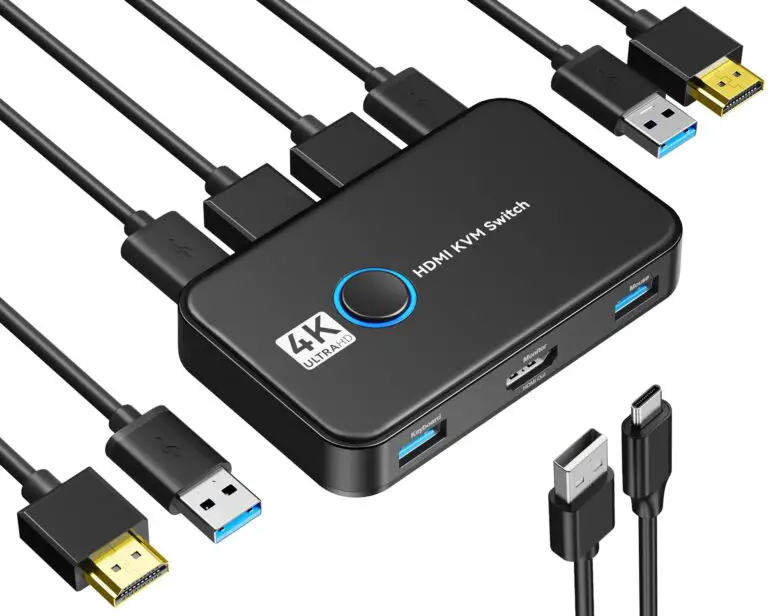 Giimake KVM Switch showcasing its sleek design