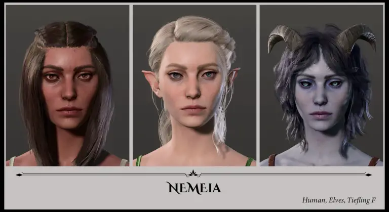 A selection of new faces from the Faces of Faerun mod for Baldur's Gate 3