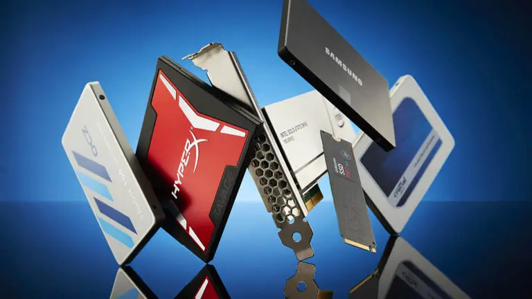 A variety of SSDs highlighting the evolution of storage technology