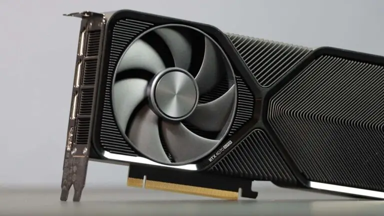 Nvidia RTX 4070 Super sleek black shroud design